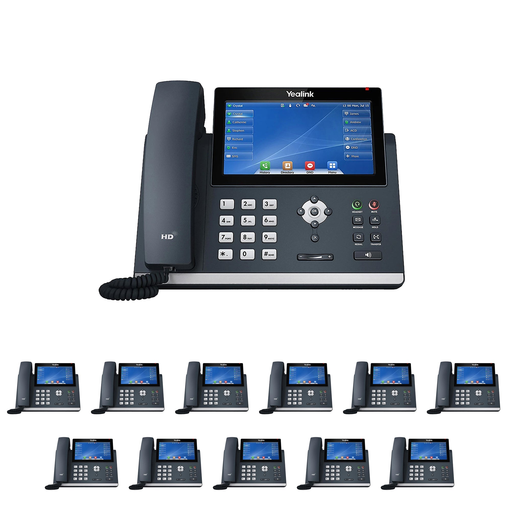 Business Phone System 'Mission Machines' Y400C: Includes Yealink T48U Phones + 'Mission Machines' Cloud Server + Free 3-Months of 'Mission Machines' Cloud Phone Service