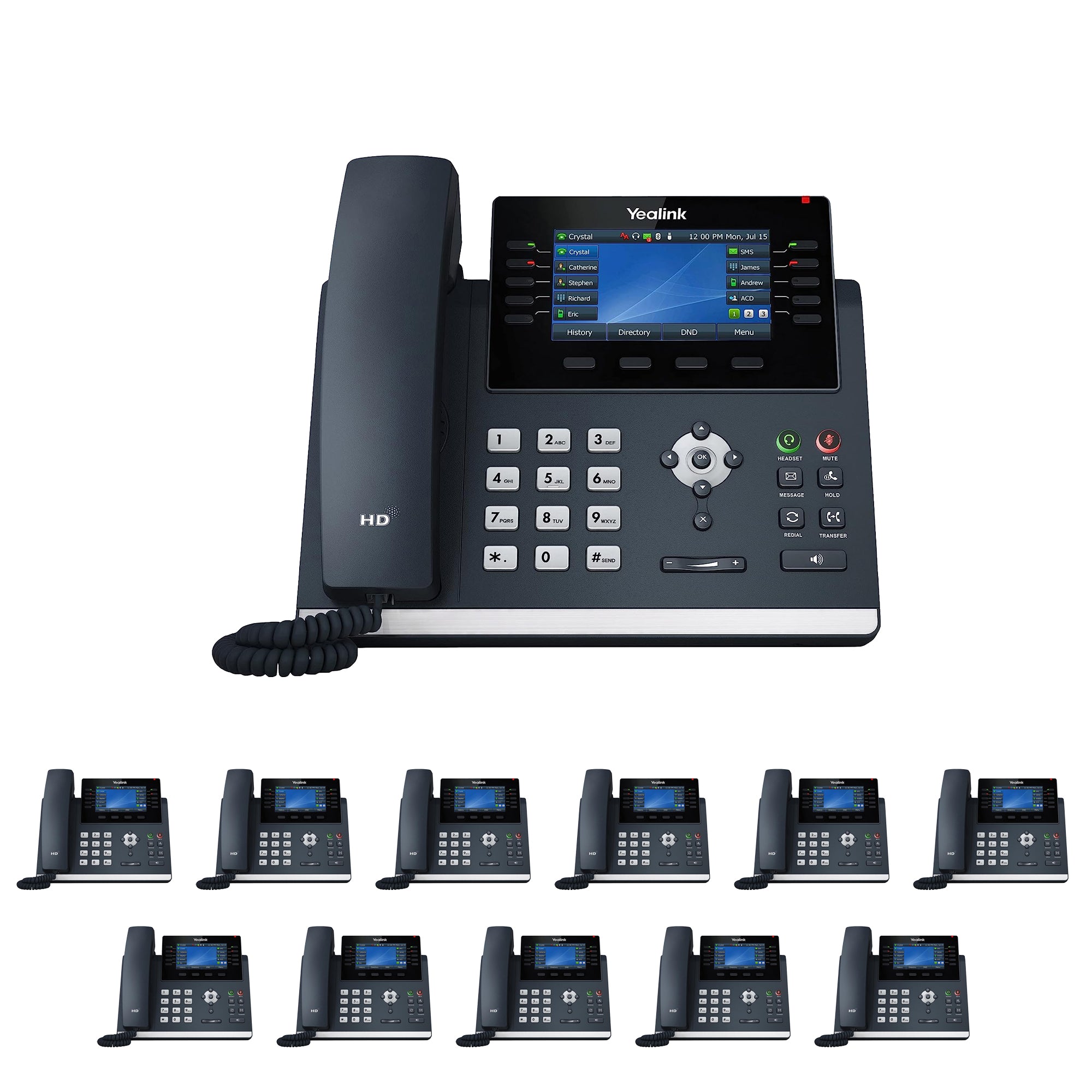 Business Phone System 'Mission Machines' Y200C: Includes Yealink T46U Phones + 'Mission Machines' Cloud Server + Free 3-Months of 'Mission Machines' Cloud Phone Service