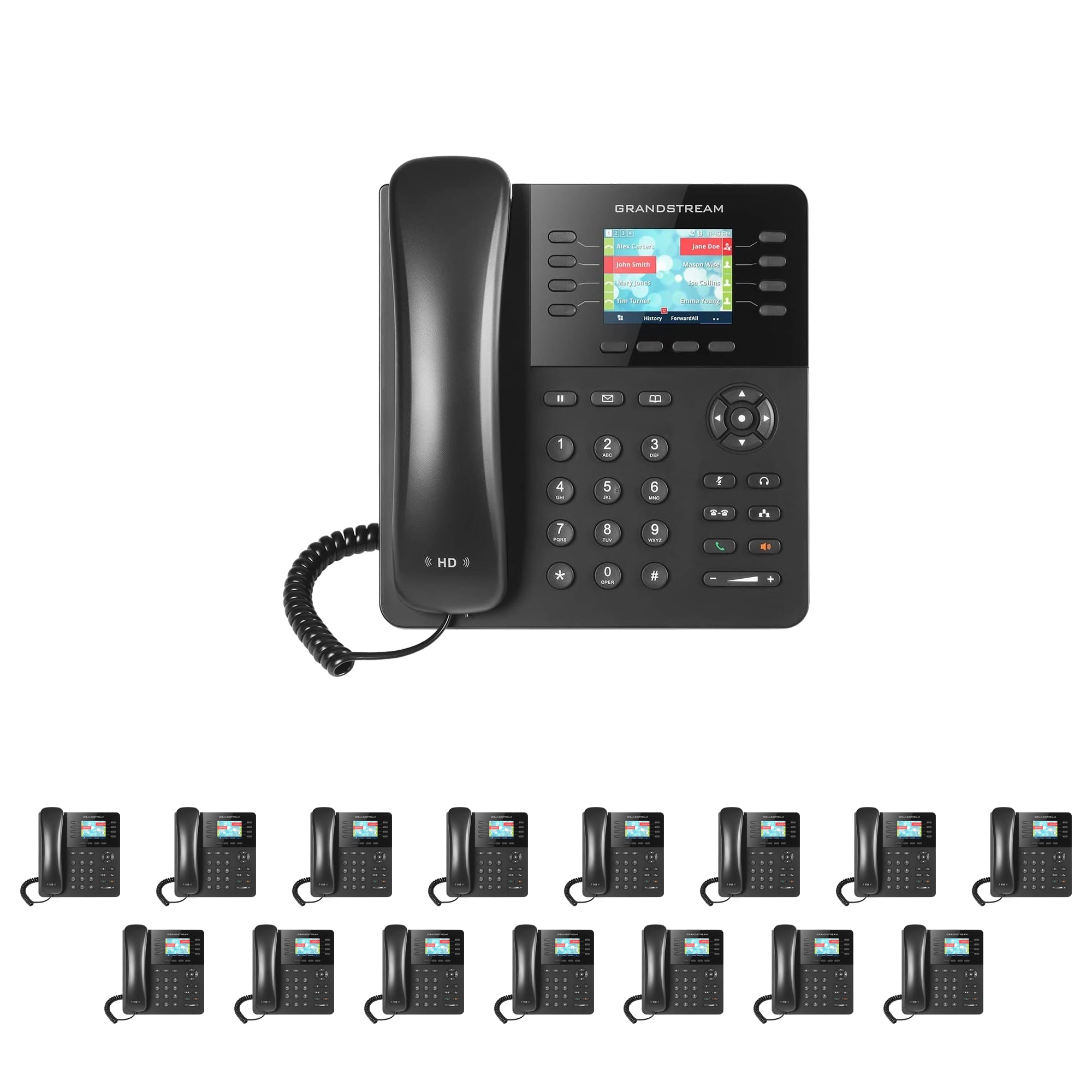 Business Phone System 'Mission Machines' G200C: Includes Grandstream GXP2135 Phones + 'Mission Machines' Cloud Server + Free 3-Months of 'Mission Machines' Cloud Phone Service