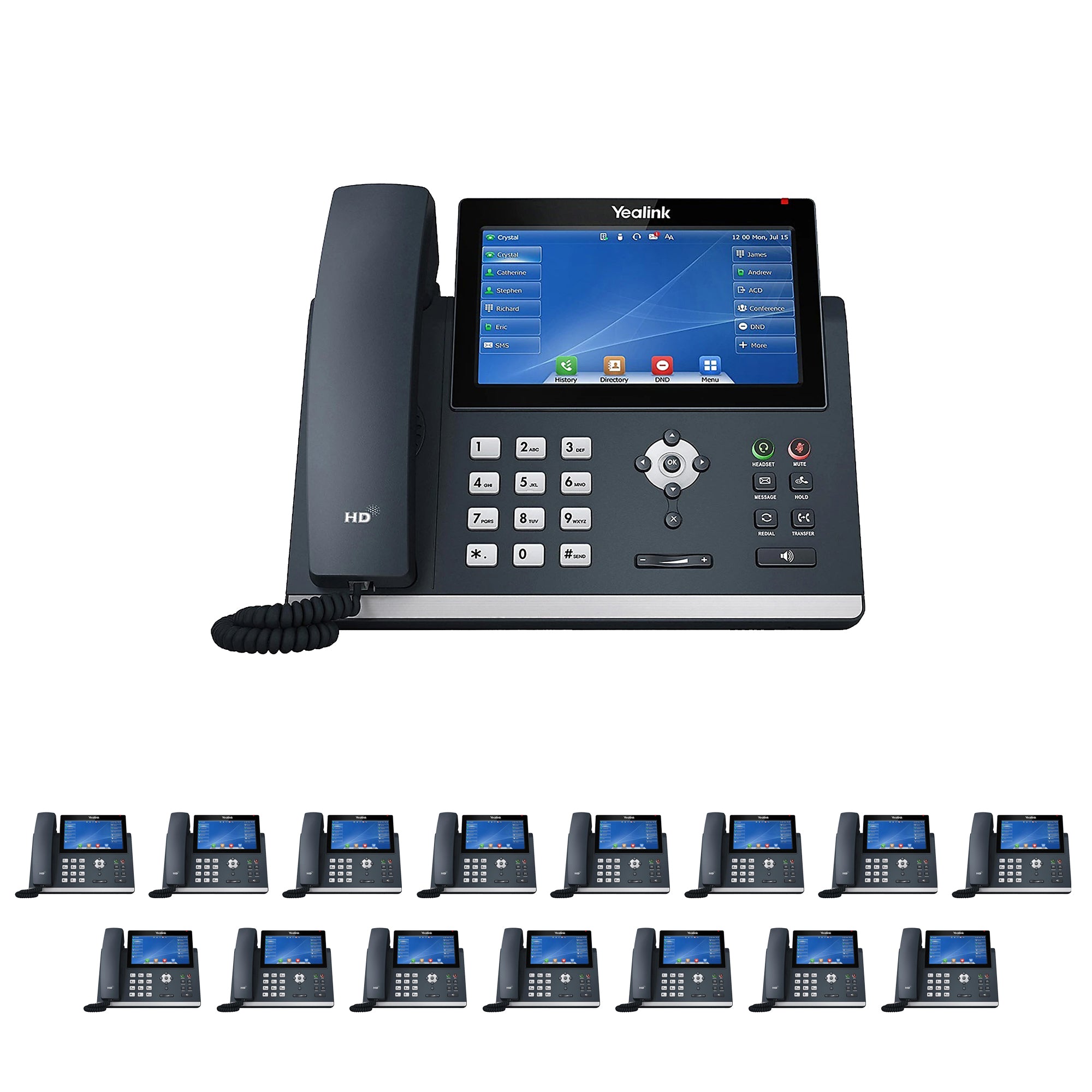 Business Phone System 'Mission Machines' Y400C: Includes Yealink T48U Phones + 'Mission Machines' Cloud Server + Free 3-Months of 'Mission Machines' Cloud Phone Service