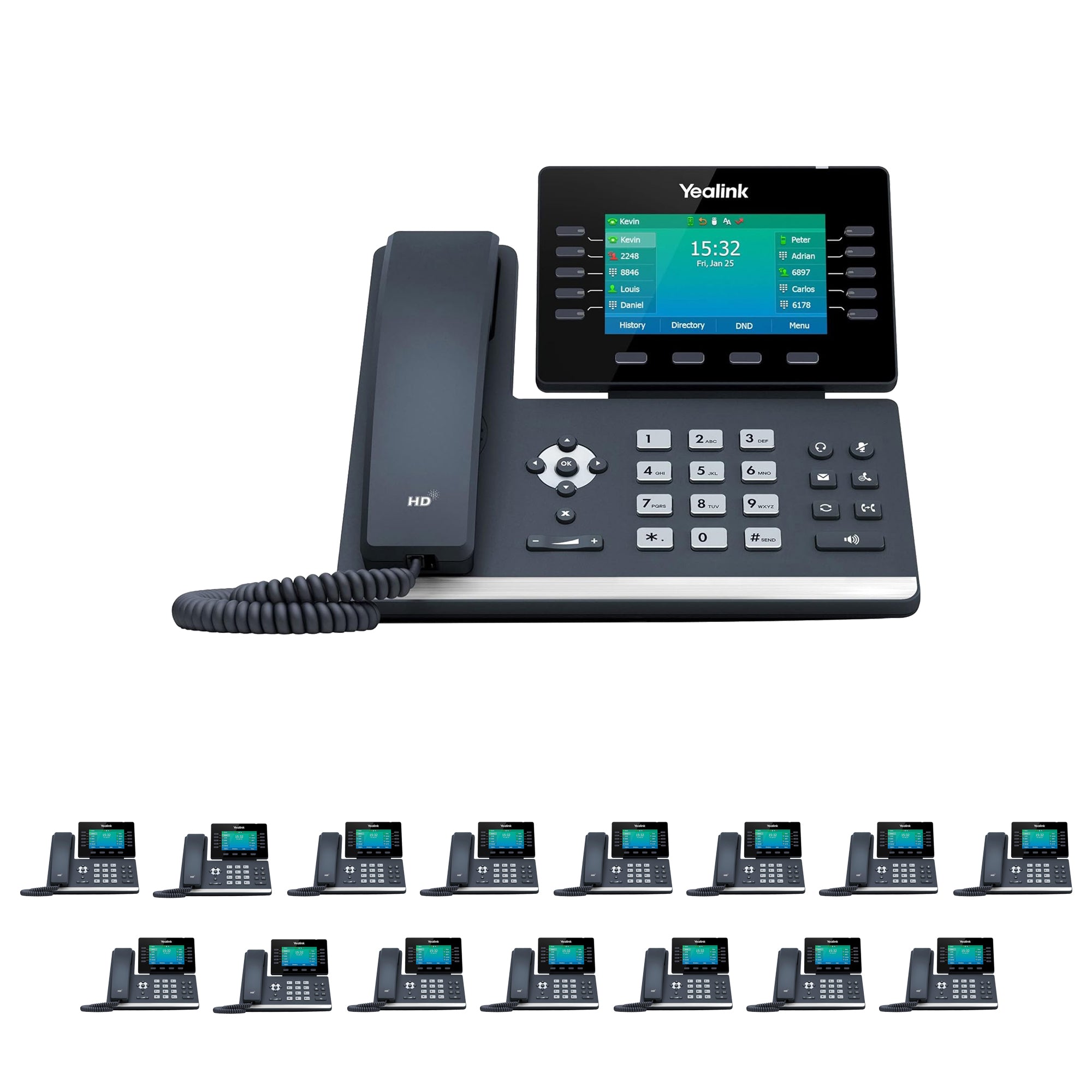Business Phone System 'Mission Machines' Y300C: Includes Yealink T54W Phones + 'Mission Machines' Cloud Server + Free 3-Months of 'Mission Machines' Cloud Phone Service