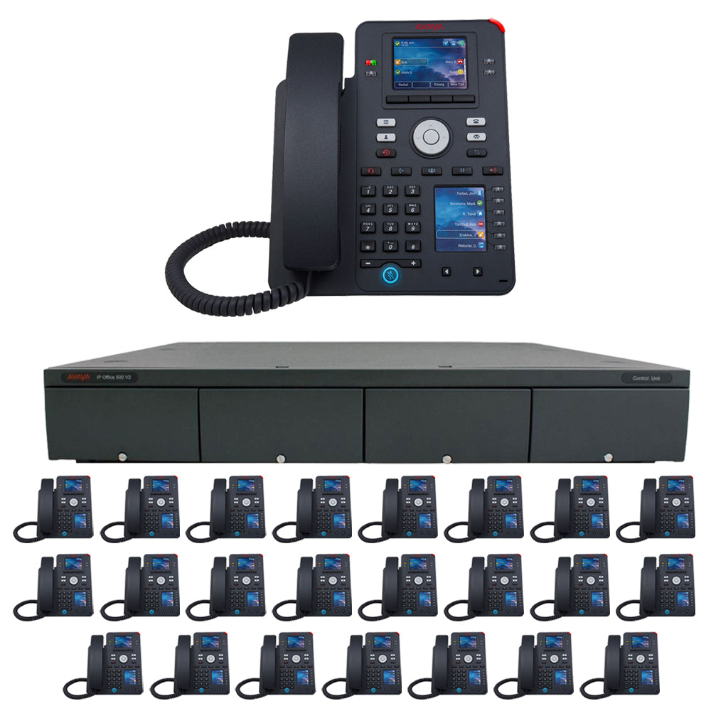 Avaya Phone System: IP Office with 8-Button Gigabit IP Phones - Essential Edition