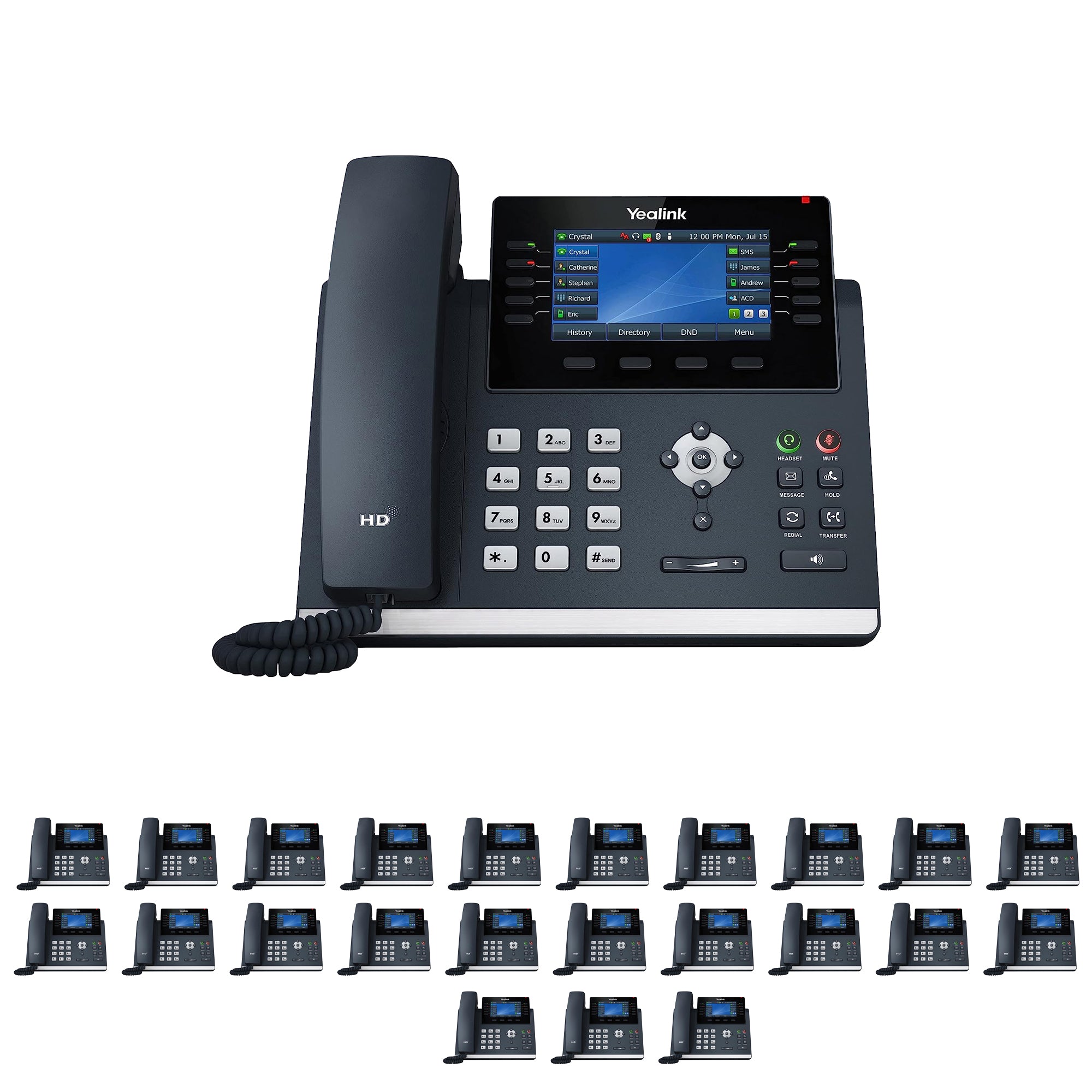 Business Phone System 'Mission Machines' Y200C: Includes Yealink T46U Phones + 'Mission Machines' Cloud Server + Free 3-Months of 'Mission Machines' Cloud Phone Service