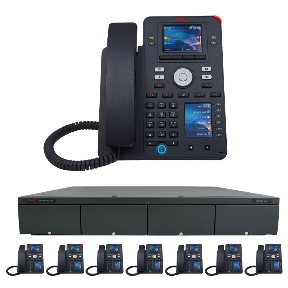 Avaya Phone System: IP Office with 8-Button Gigabit IP Phones - Essential Edition