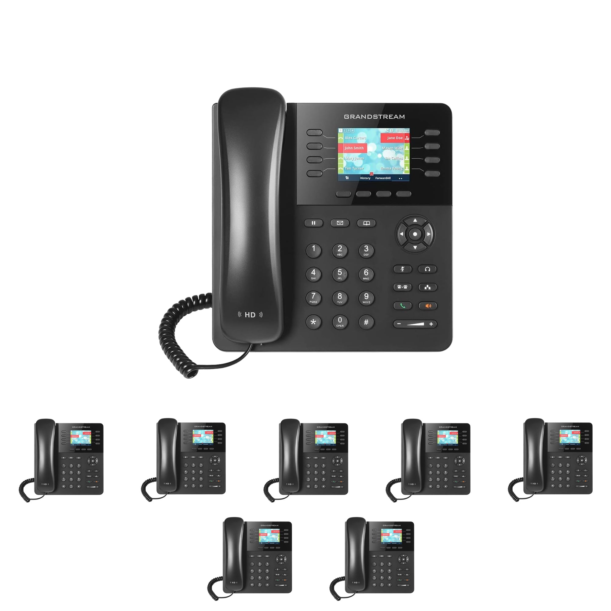 Business Phone System 'Mission Machines' G200C: Includes Grandstream GXP2135 Phones + 'Mission Machines' Cloud Server + Free 3-Months of 'Mission Machines' Cloud Phone Service