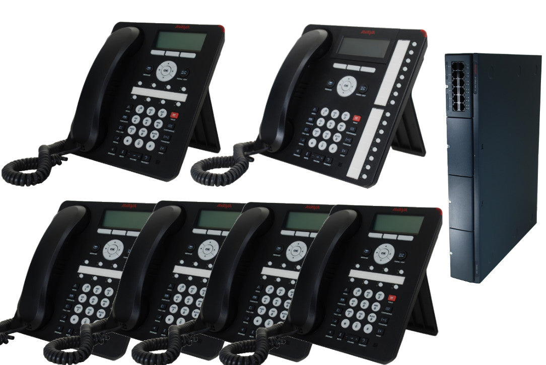 Business Phone System by AVAYA: Basic DIGITAL Edition (6 Phone Bundle)