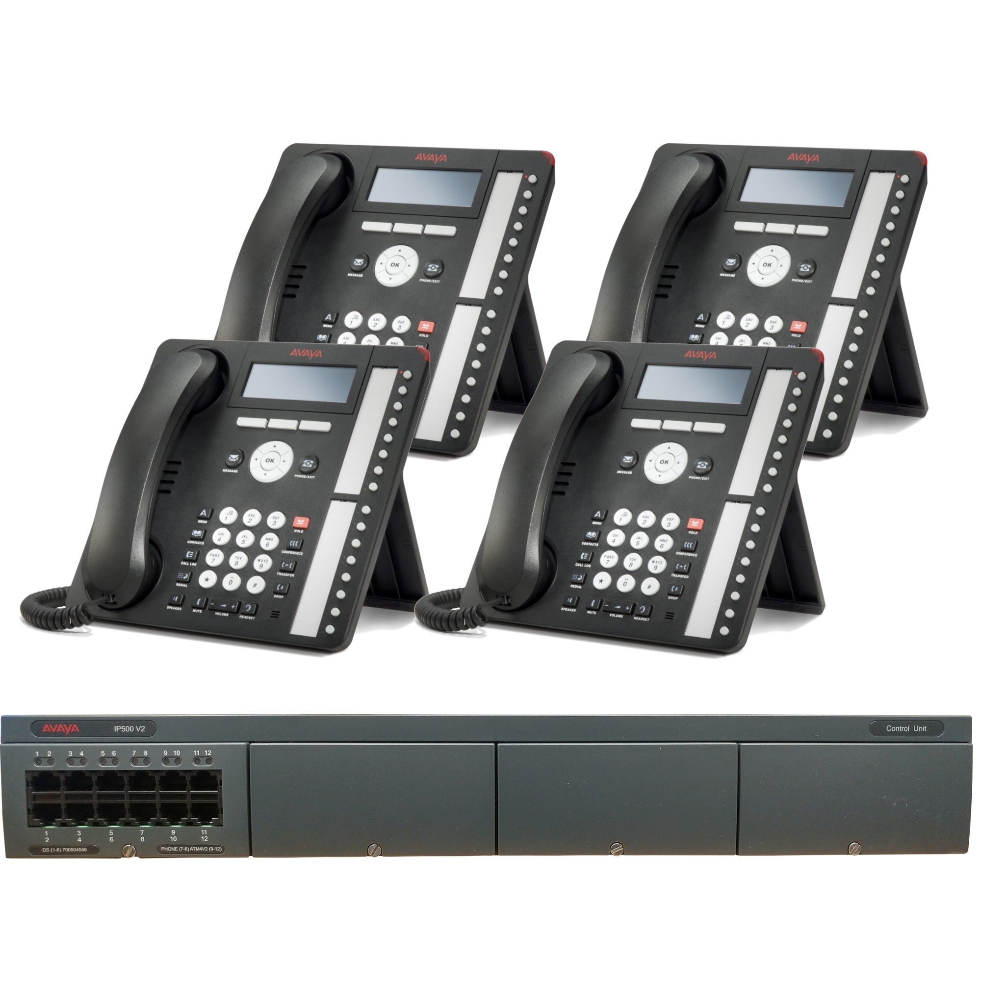 Business Phone System by AVAYA: Essential IP Edition (4 Phone Bundle)