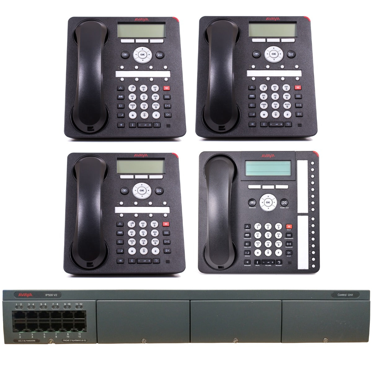 Business Phone System by AVAYA: Basic DIGITAL Edition (4 Phone Bundle)