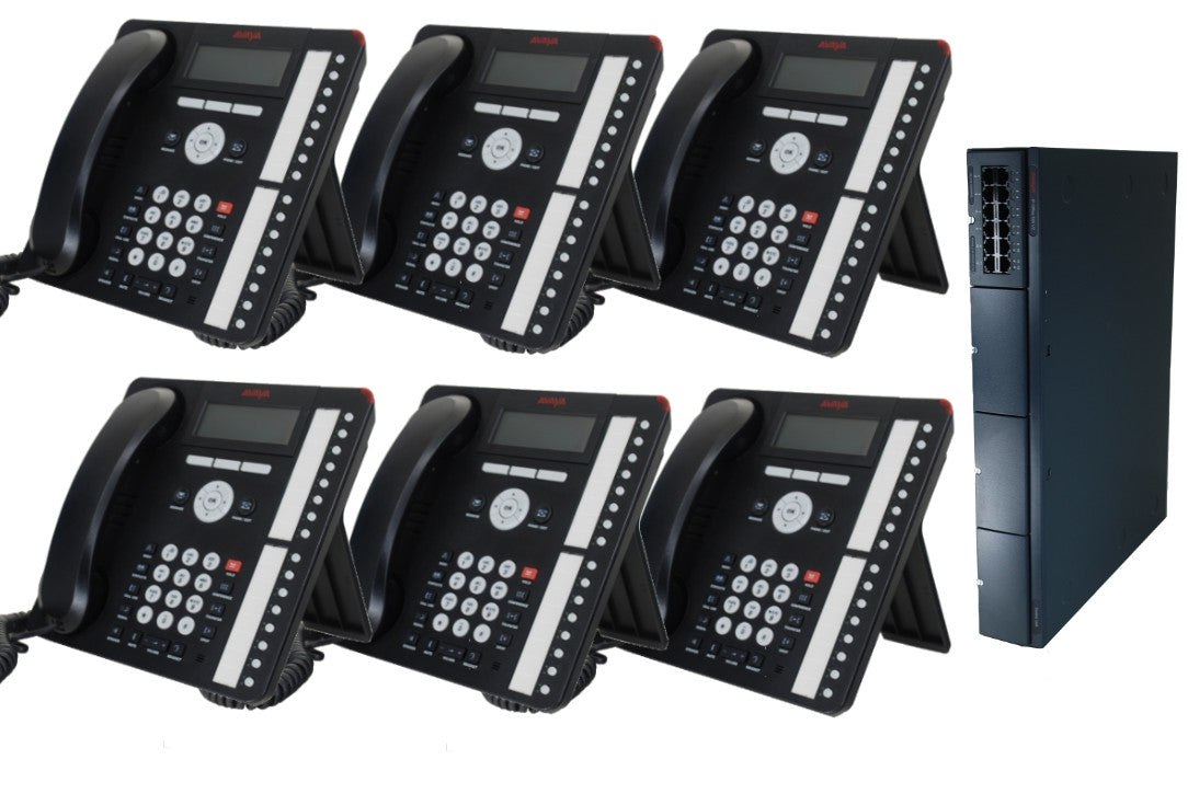 Business Phone System by AVAYA: Essential IP Edition (6 Phone Bundle)