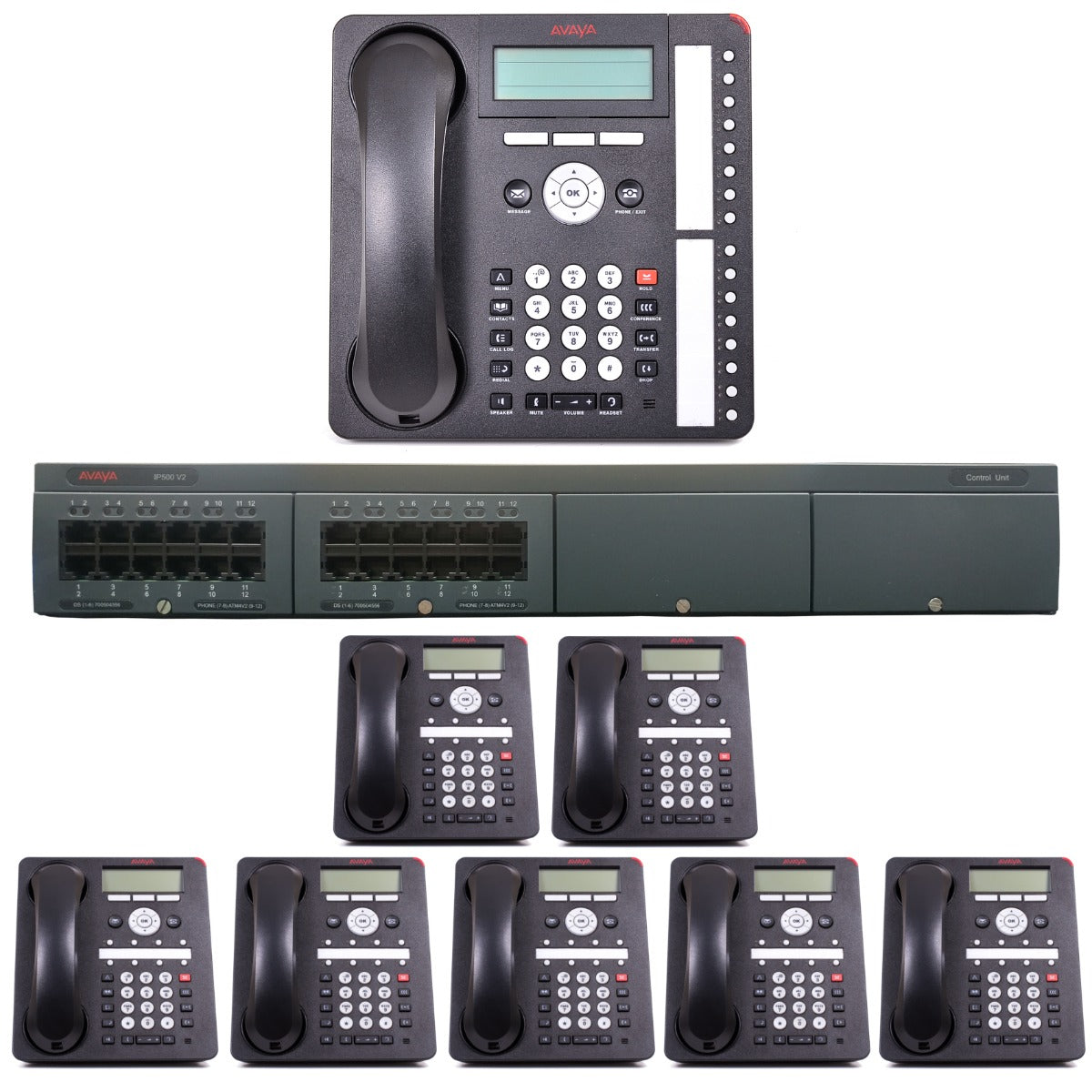 Business Phone System by AVAYA: Basic DIGITAL Edition (8 Phone Bundle)