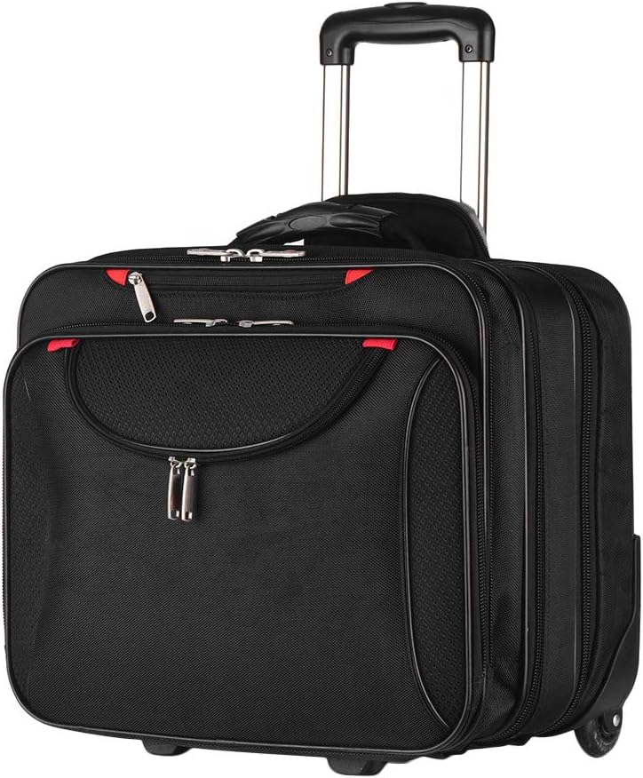 Demo Kit Rolling Briefcase Rolling Laptop Bag Computer Case with Wheels