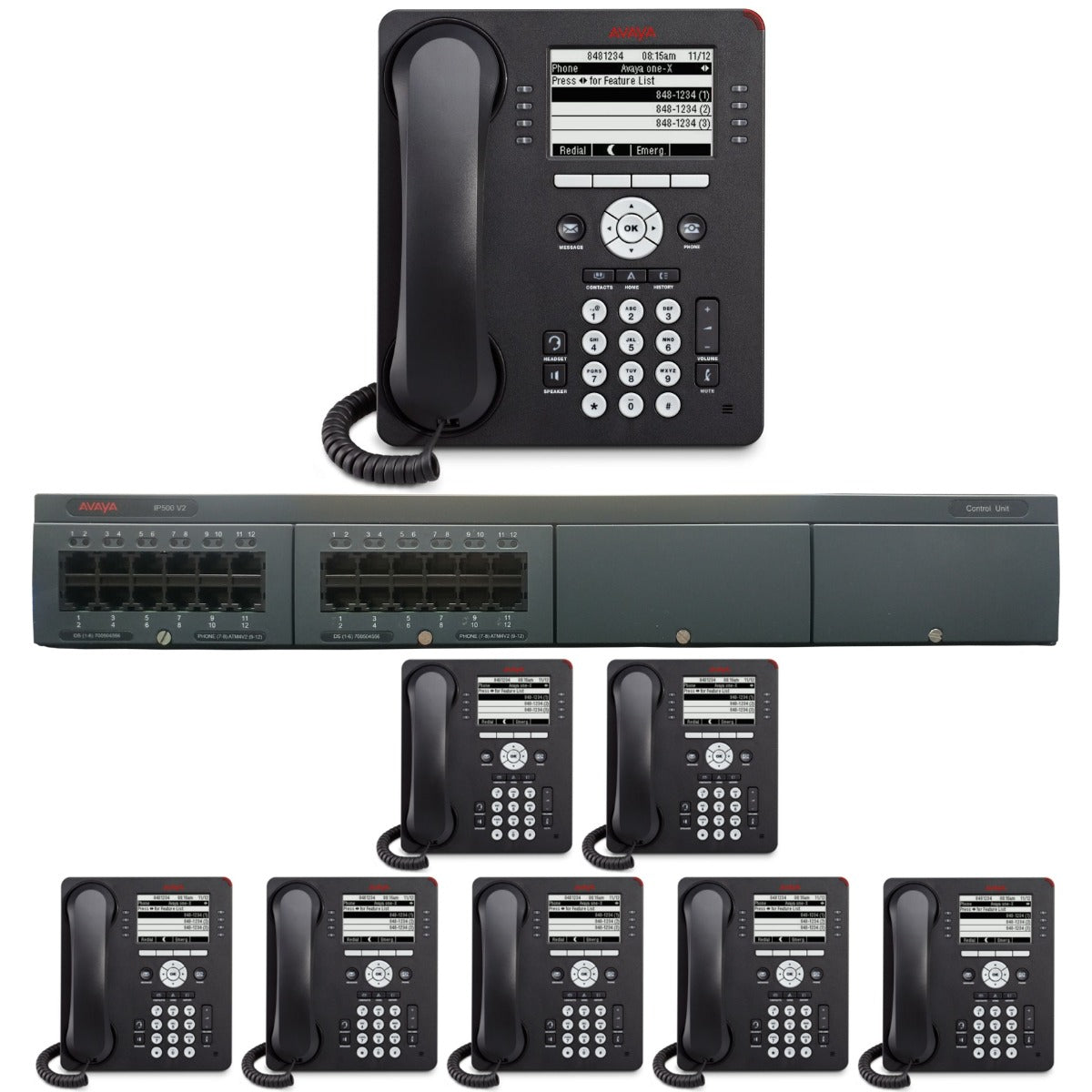 Avaya Phone System - IP Office With 8 Gigabit IP Phones Package