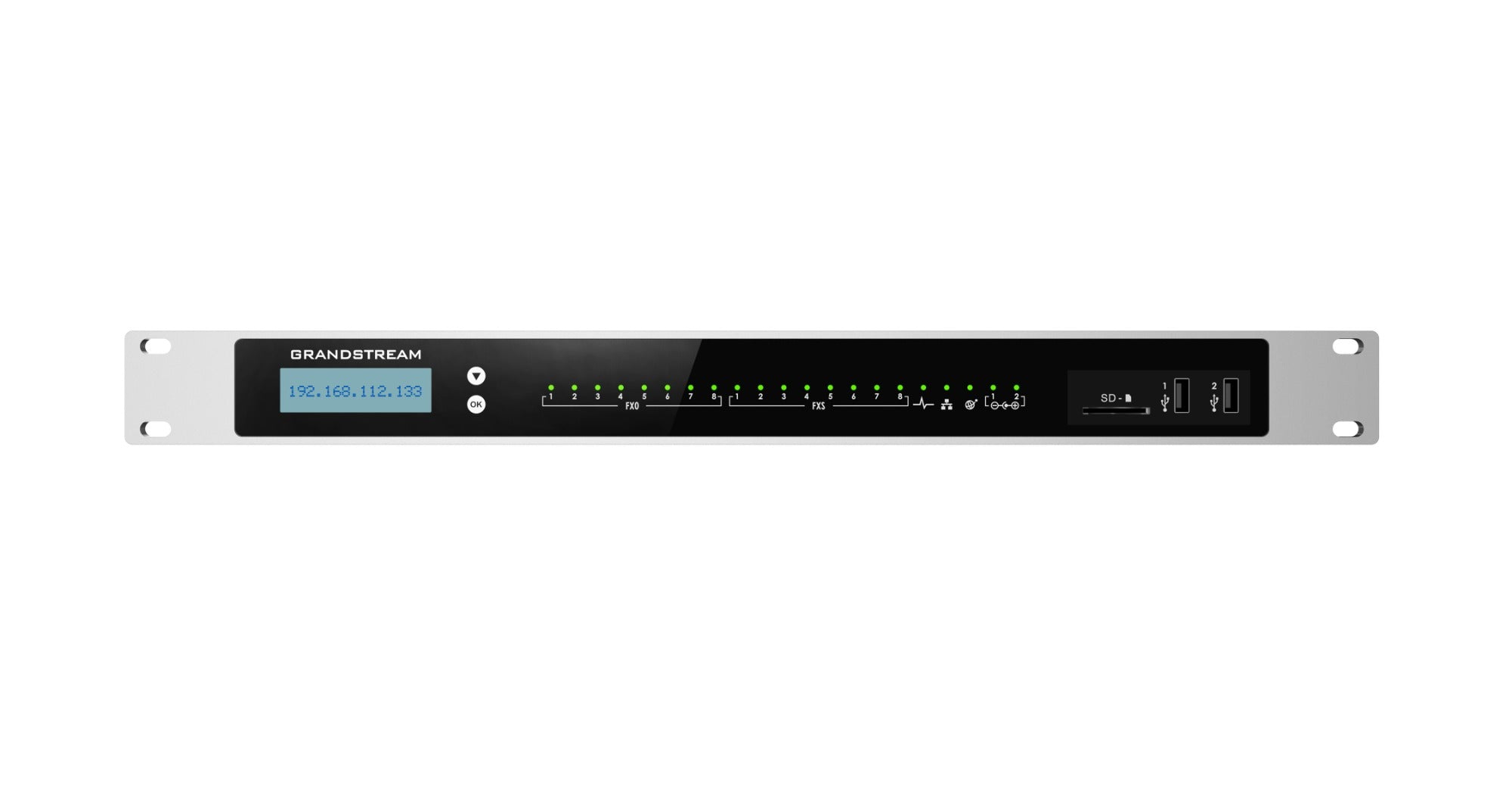 Grandstream UCM6308A Audio Series Business Phone Server With 8FXO, 8FXS Control Unit