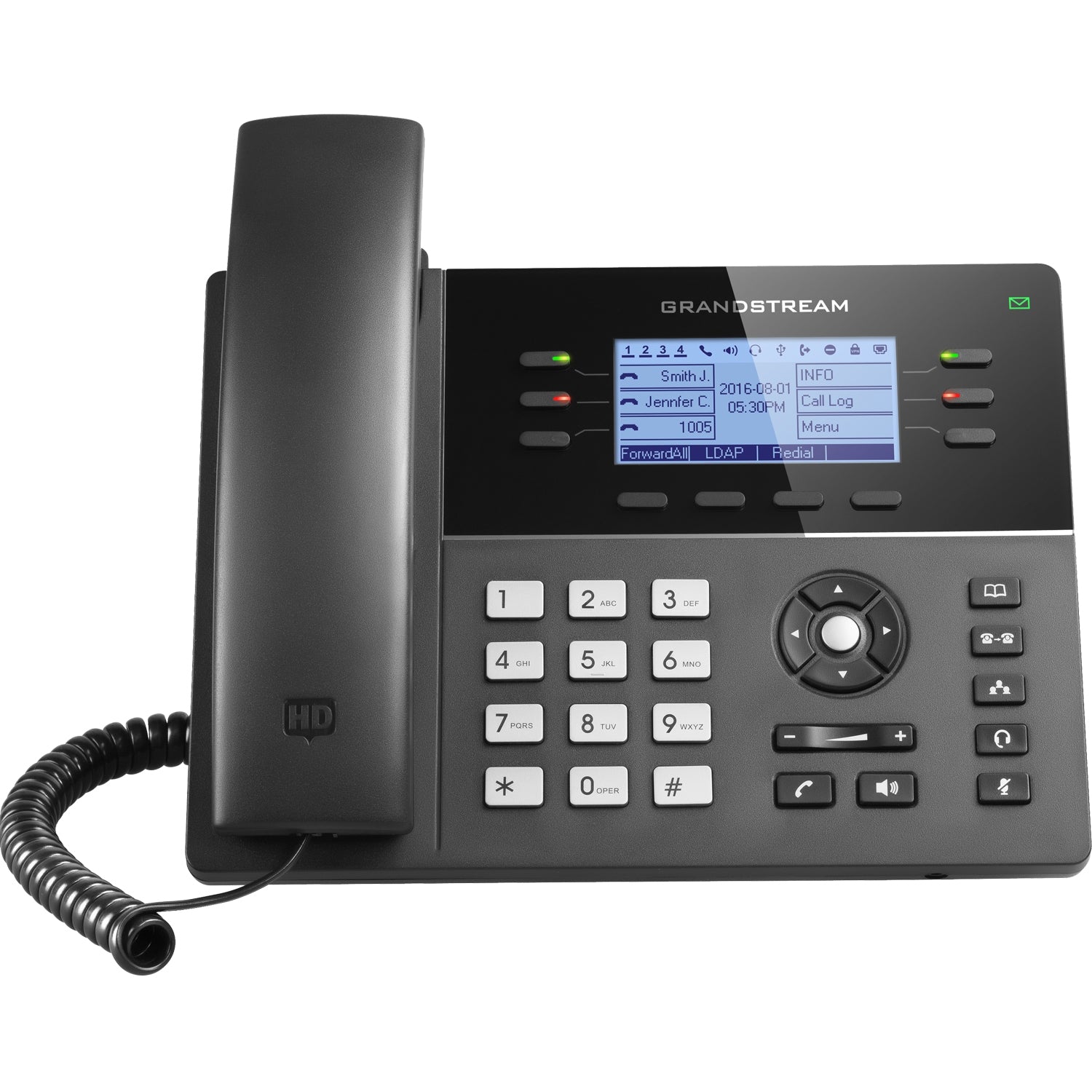 Grandstream GXP1760W Powerful Mid-range 6-Line, 3 SIP Accounts Phone WiFi