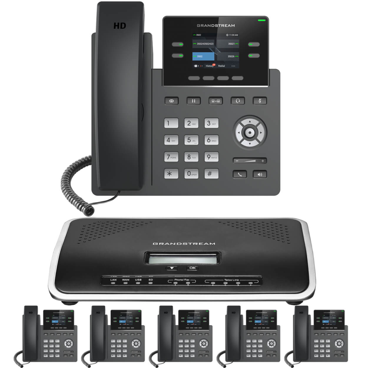 Business Phone System by Grandstream: IP-PBX Office Phone System
