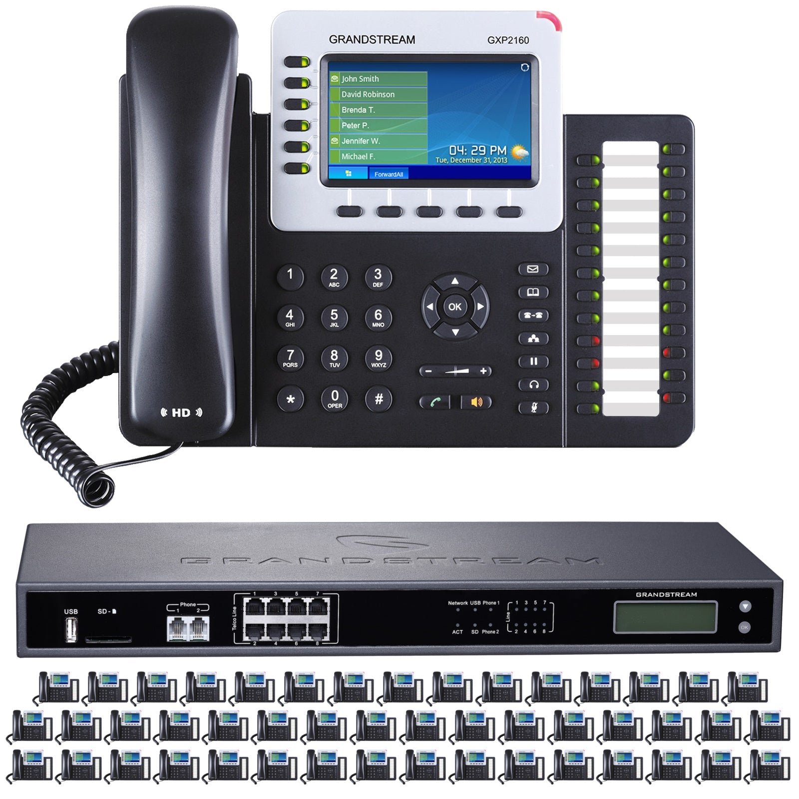 Business Phone System by Grandstream: 8 Line Ultimate Package
