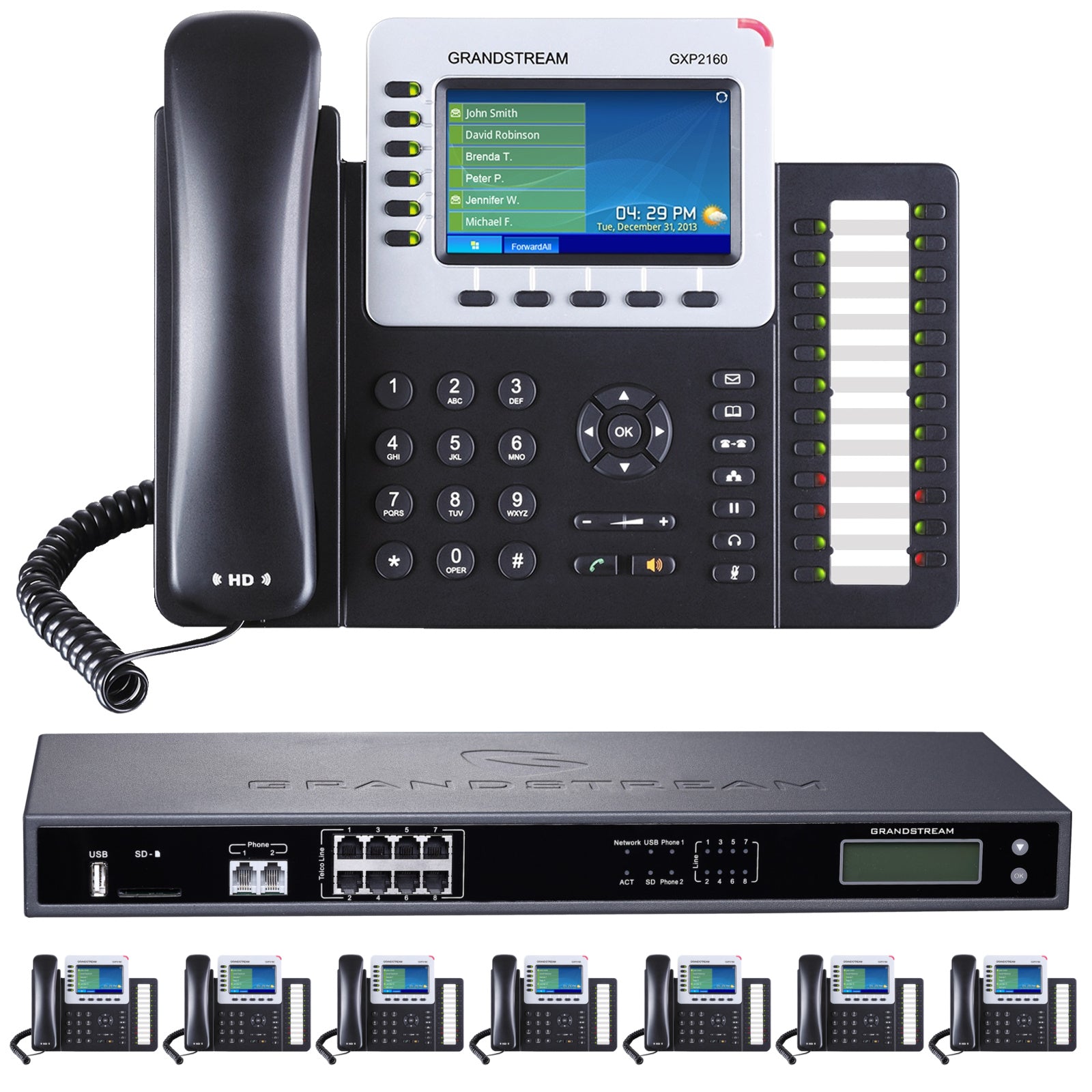 Business Phone System by Grandstream: 8 Line Ultimate Package