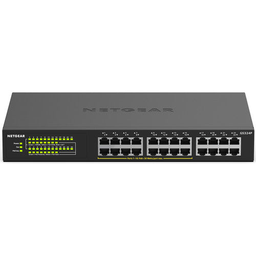 Netgear 24-Port Gigabit Ethernet Unmanaged Switch with 16-Ports PoE+ (190W)