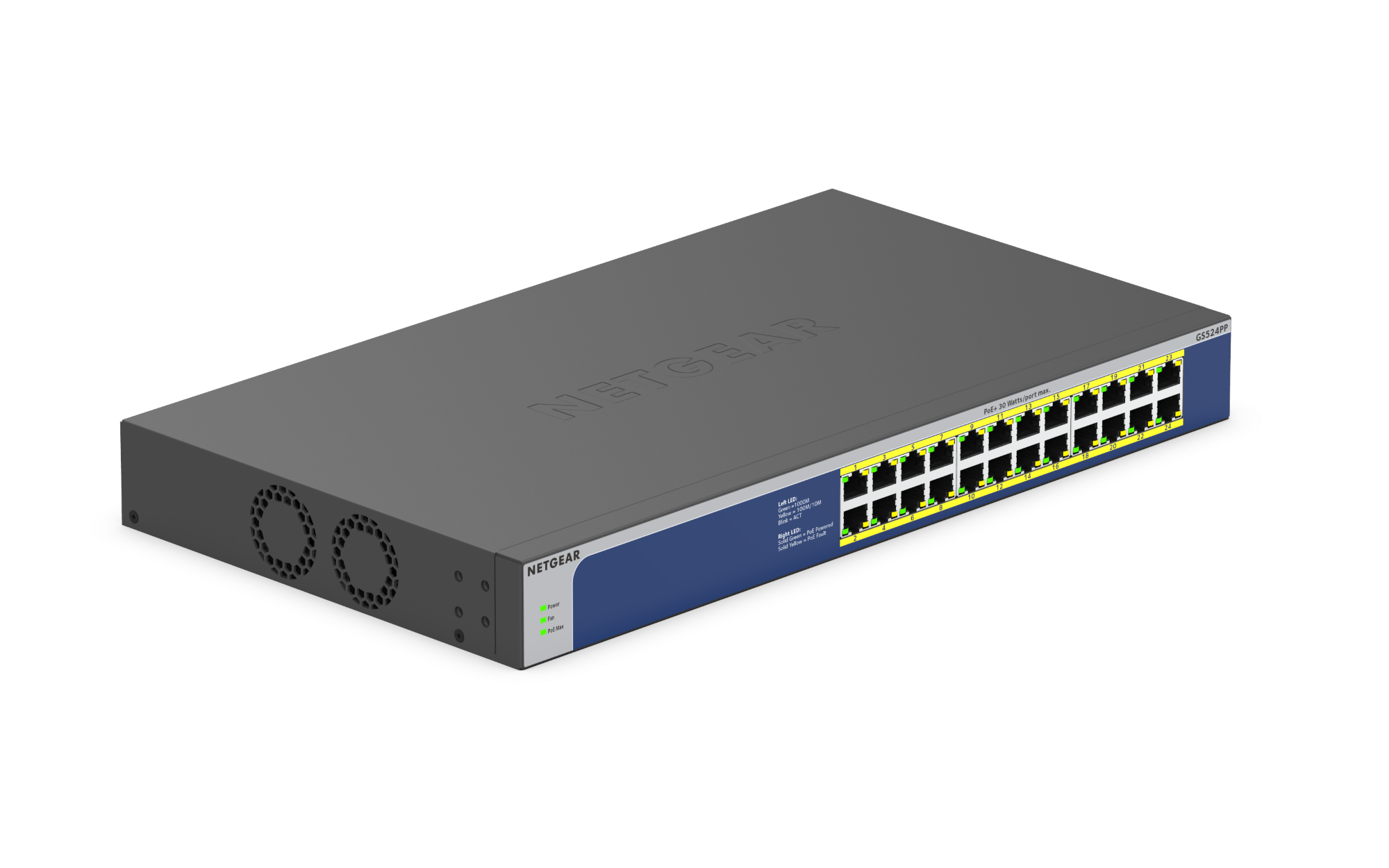Netgear 24-Port Gigabit Ethernet High-Power PoE+ Unmanaged Switch (300W)