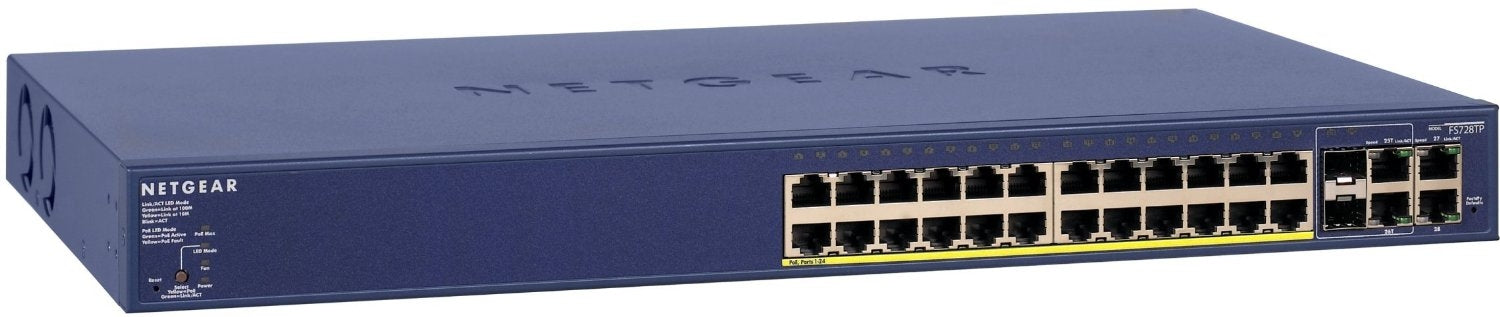 Netgear ProSafe 24-Port 10/100 Smart Switch with 24 PoE Ports