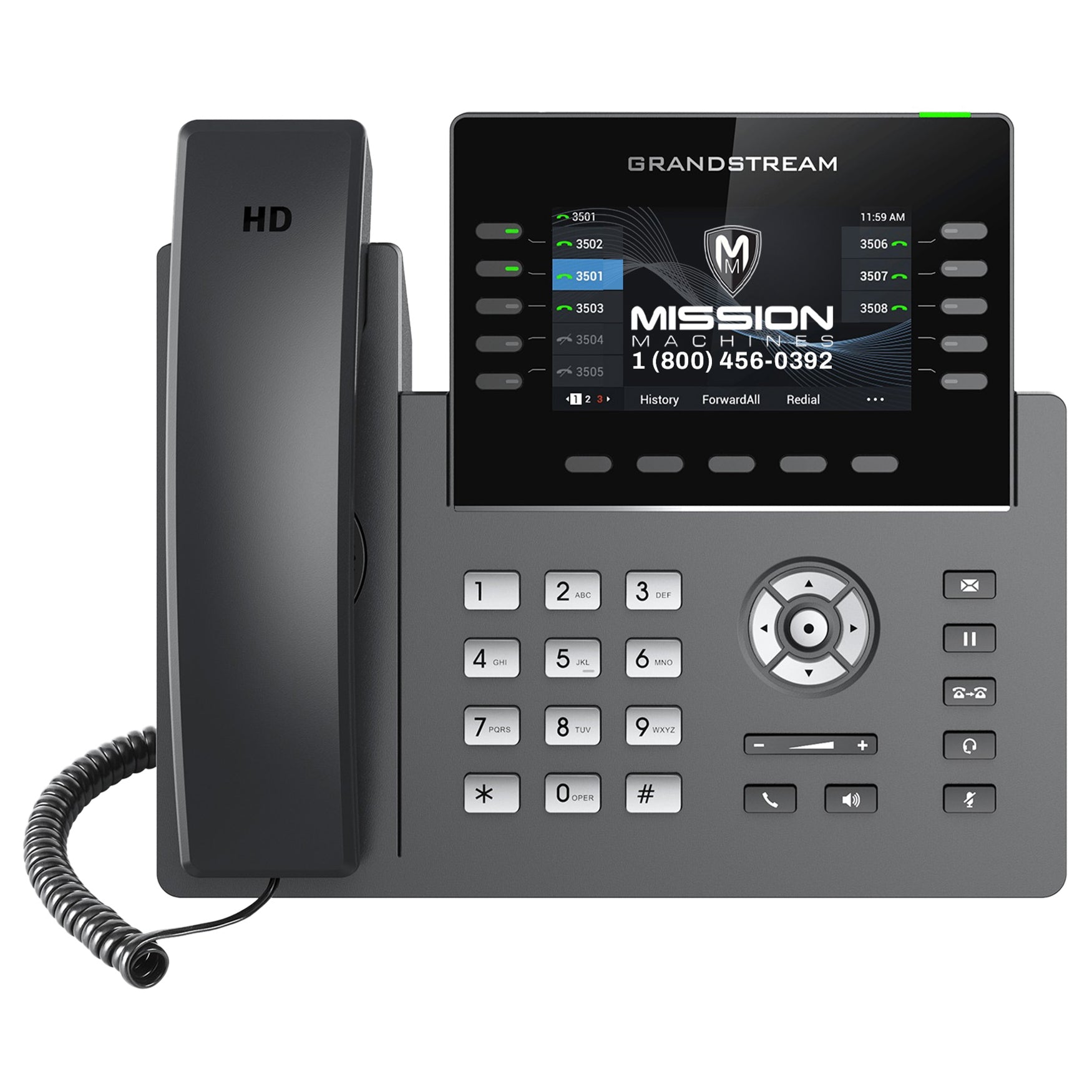 Business Phone System 'Mission Machines' G400C: Includes Grandstream GRP2615 Phones + 'Mission Machines' Cloud Server + Free 2-Months of 'Mission Machines' Cloud Phone Service