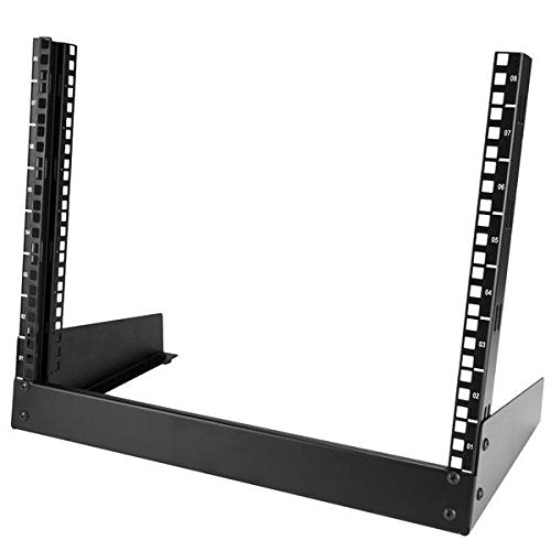 8U Desktop Rack 19" Open Frame Rail Components