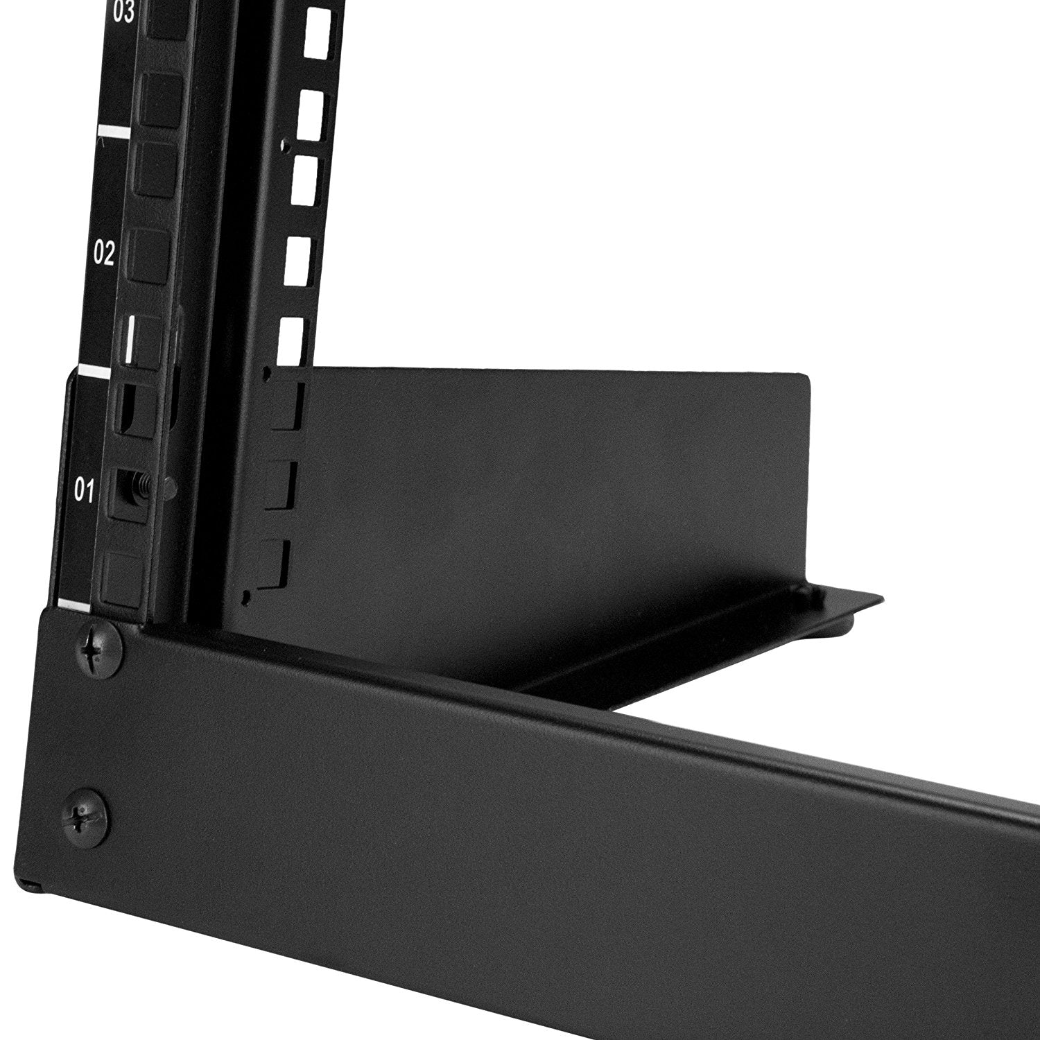8U Desktop Rack 19" Open Frame Rail Components
