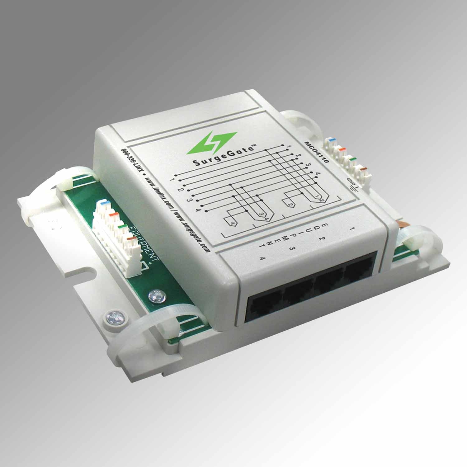 Surgegate Line Protector, 4-line, 110 Type