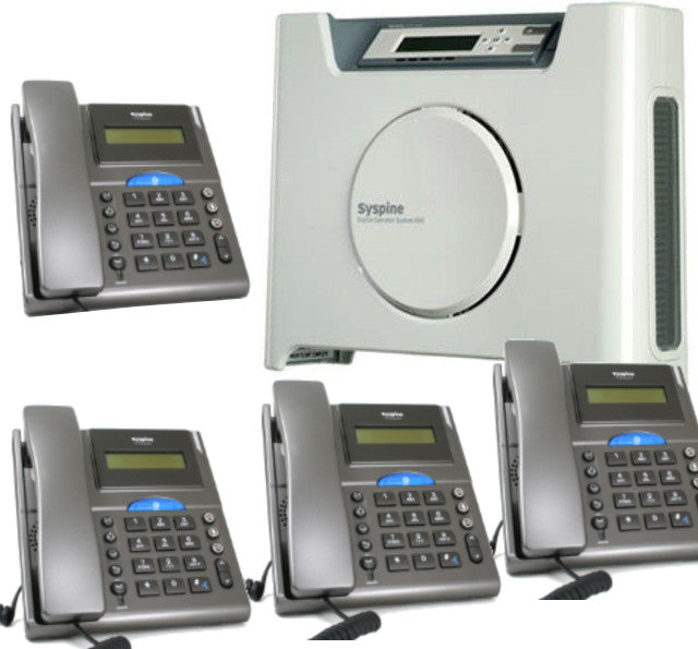 Syspine A50 Plus Phone System with 4 IP Phones: 4-Line Server