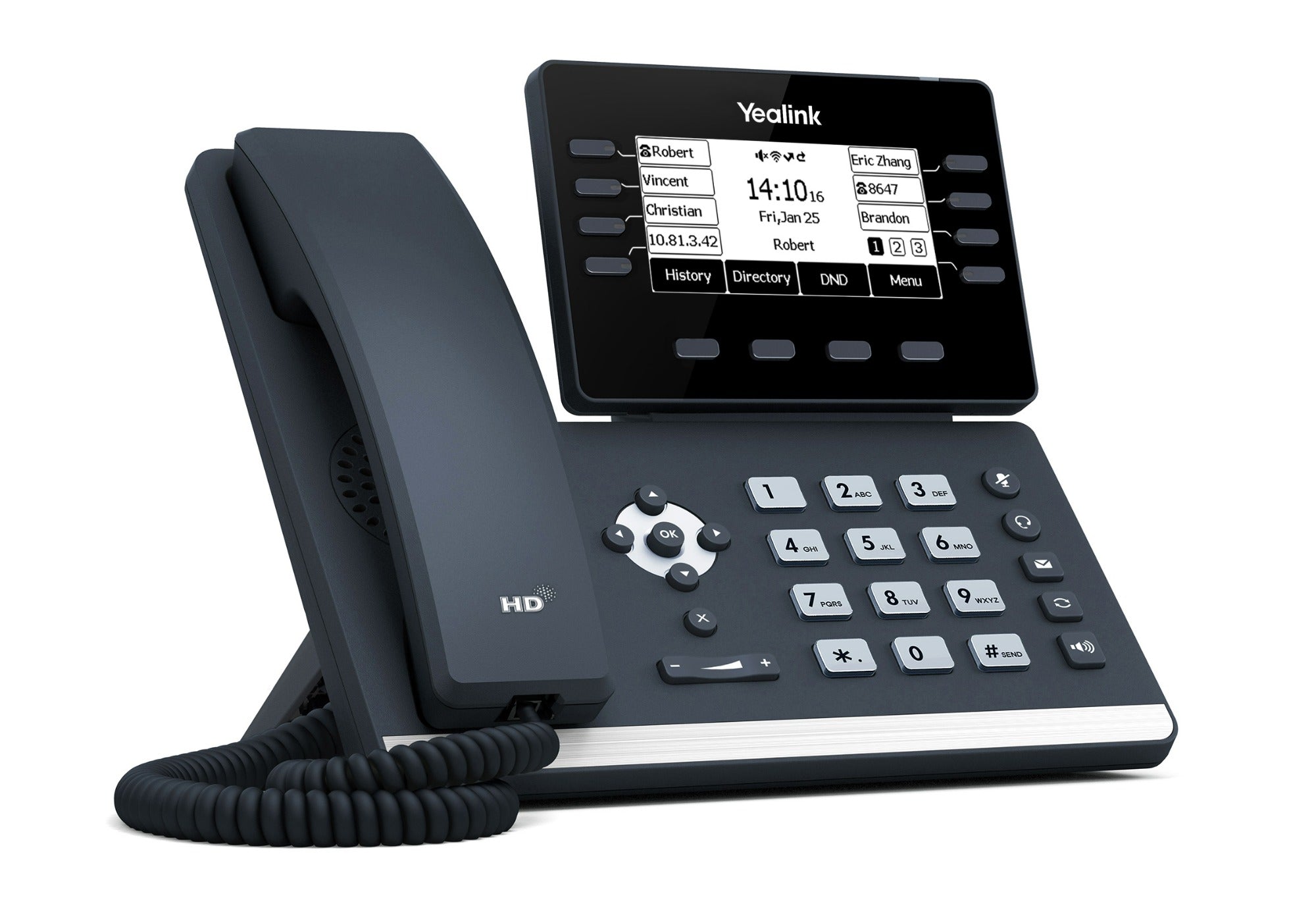 Yealink T53W IP Phone w/ built-in Bluetooth and Wi-Fi POE