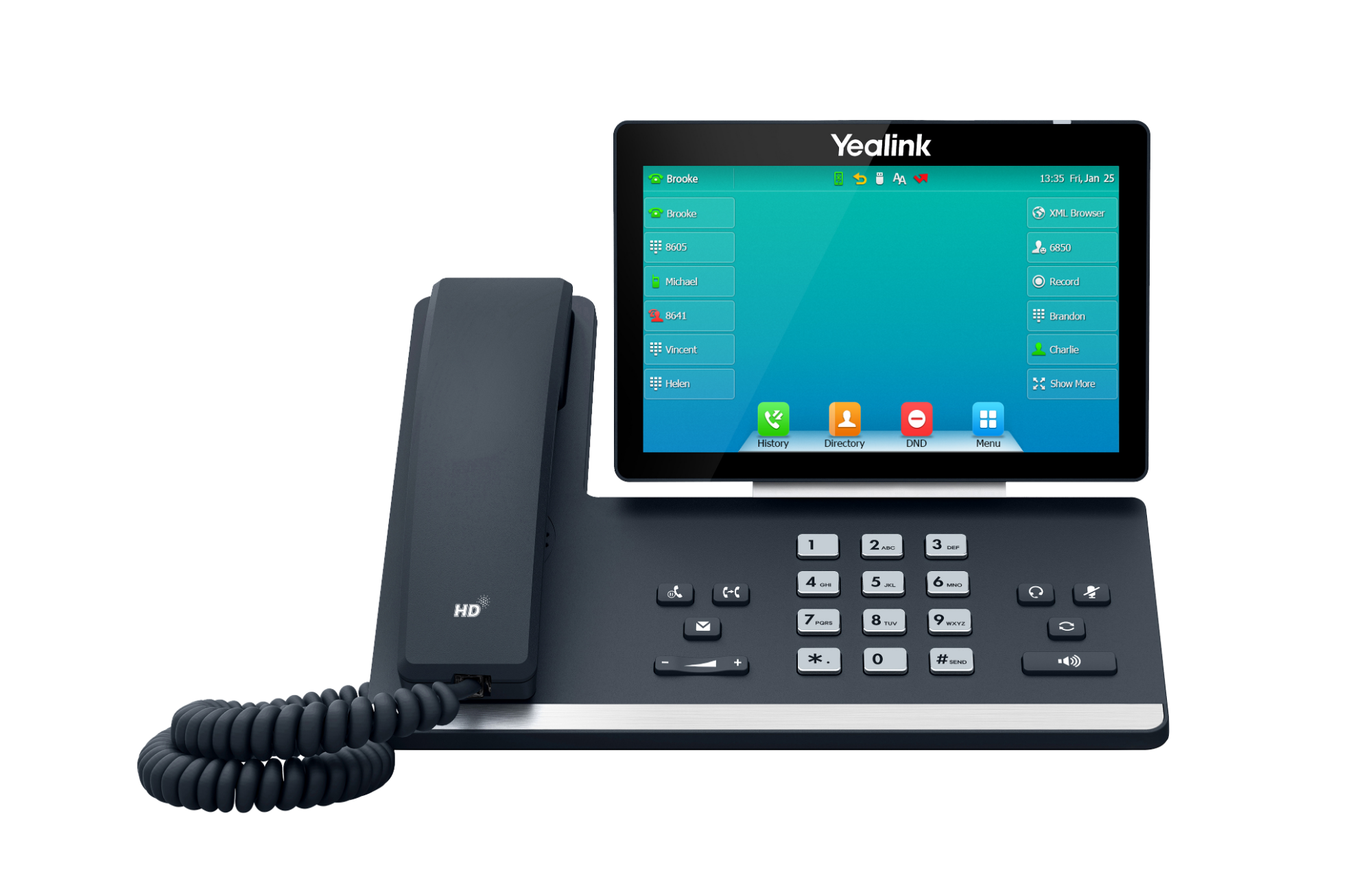 Yealink T57W Premium IP Phone w/ built-in Bluetooth and Wi-Fi