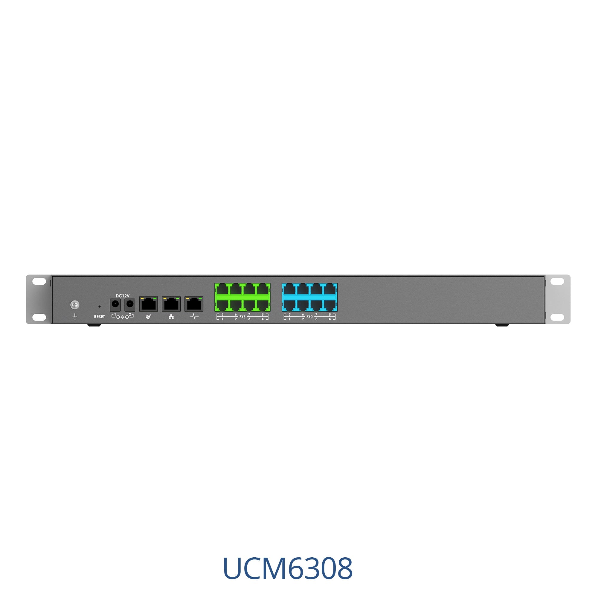 Grandstream UCM6308 Video Series Business Phone Server With 8FXO, 8FXS Control Unit
