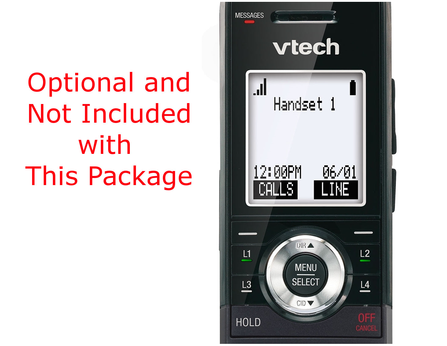 VTech VDP Small Business Phone System Equipped with 4-Line Capacity - 1 Deskset and 2 Lines Included