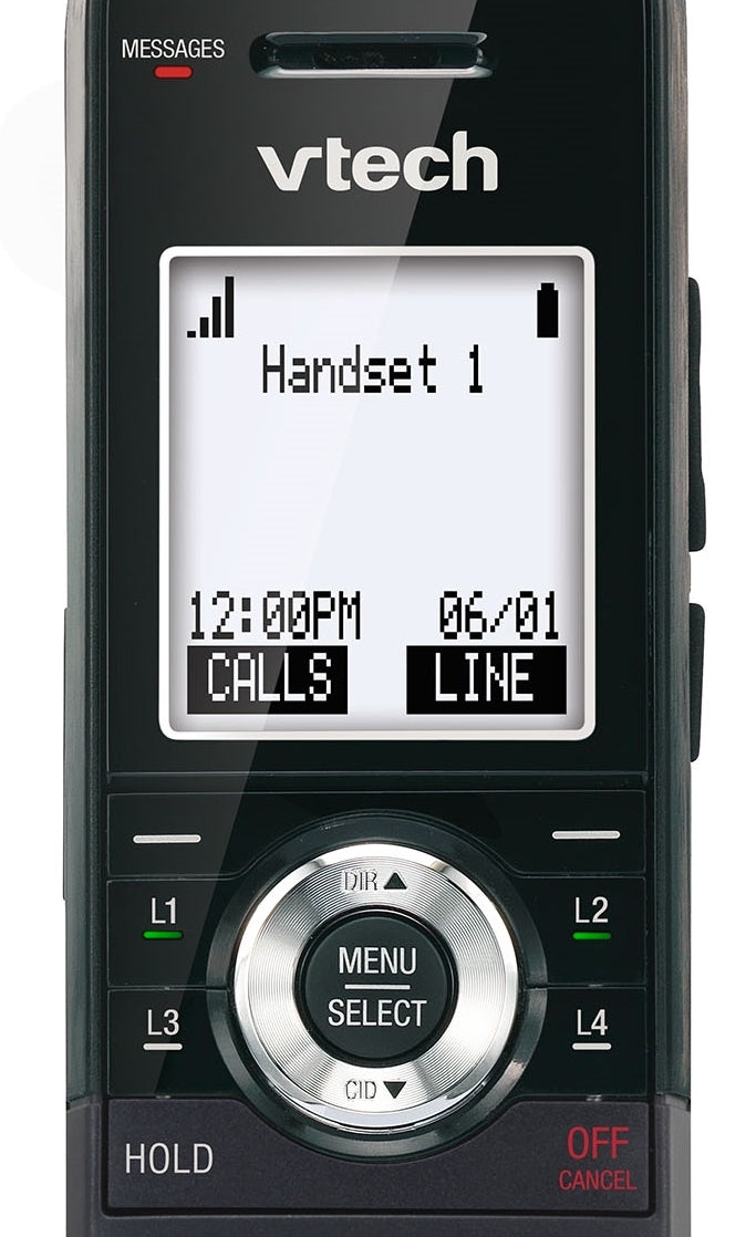 VTech VDP Small Business Phone System Equipped with 4-Line Capacity - 2 Desksets and 2 Handheld Extensions Included