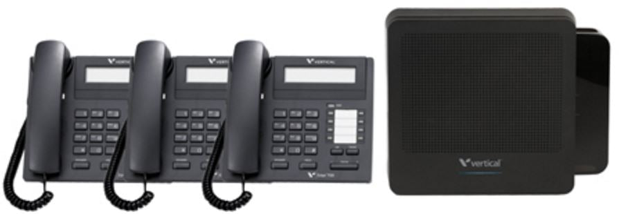 Vertical Summit Business Phone System with 3 8-Button Phones
