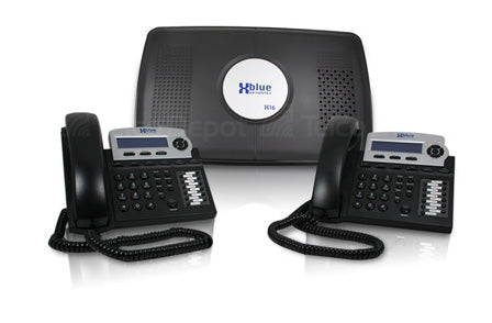Xblue X16 Phone System with 2 Phones: Charcoal
