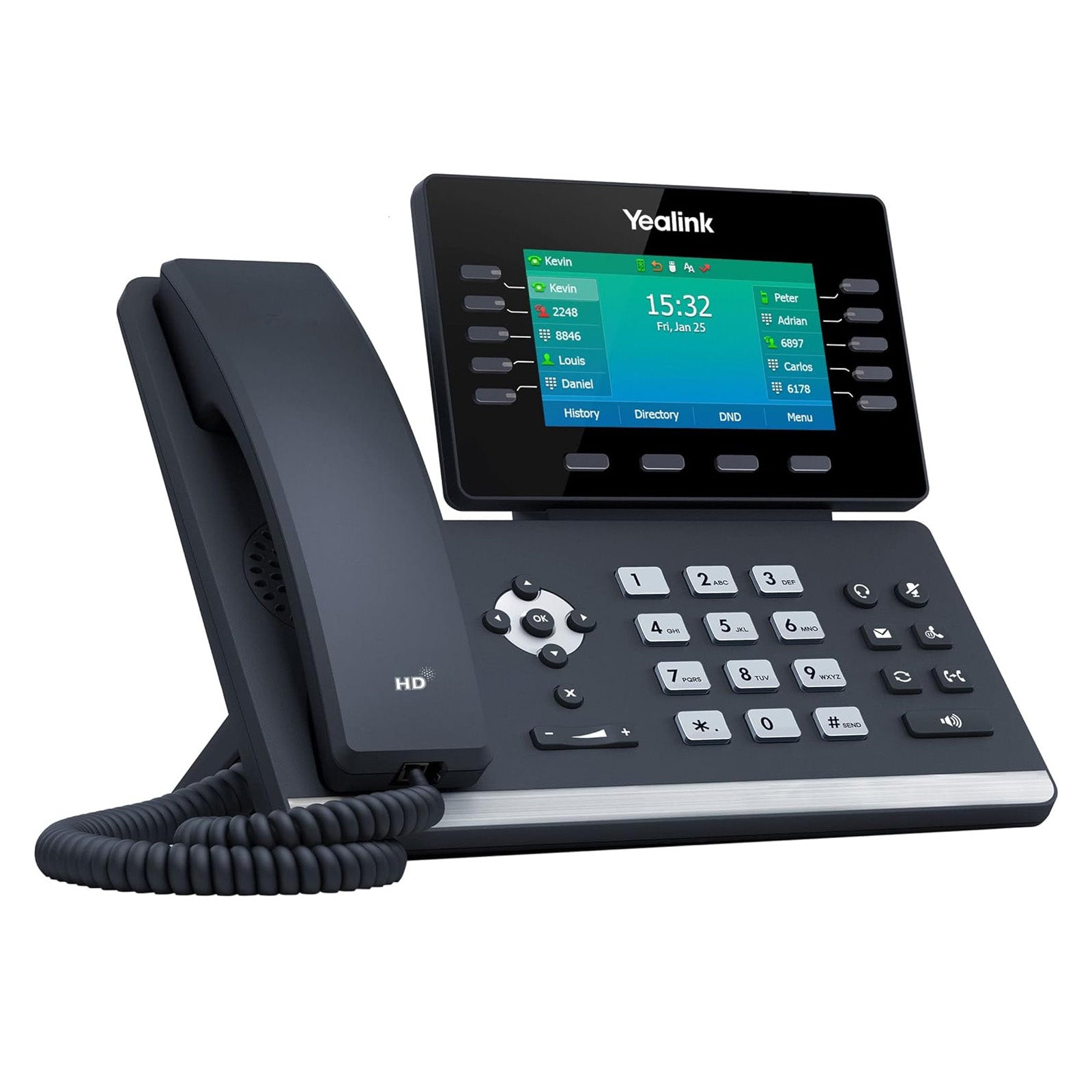 Business Phone System by Yealink: Pack of 4 Phones Model T54W