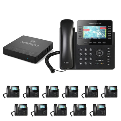 Business Phone System 'Mission Machines' G300: Includes Grandstream 2170 Phones + 'Mission Machines' Server + Free 3 Months of 'Mission Machines' Phone Service