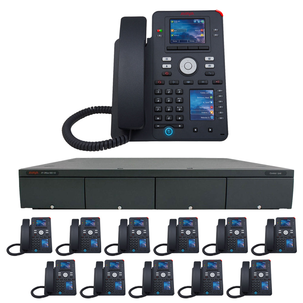 Avaya Phone System: IP Office with 8-Button Gigabit IP Phones - Essential Edition