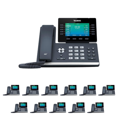 Business Phone System 'Mission Machines' Y300C: Includes Yealink T54W Phones + 'Mission Machines' Cloud Server + Free 3-Months of 'Mission Machines' Cloud Phone Service