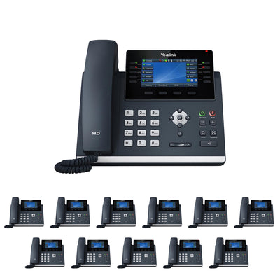 Business Phone System 'Mission Machines' Y200C: Includes Yealink T46U Phones + 'Mission Machines' Cloud Server + Free 3-Months of 'Mission Machines' Cloud Phone Service