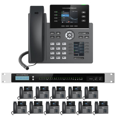 Business Phone System by Grandstream: 8 Line Enhanced Package