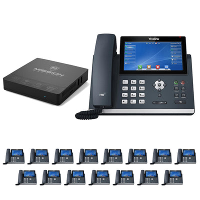 Business Phone System 'Mission Machines' Y400: Includes Yealink T48U Phones + 'Mission Machines' Server + Free 3 Months of 'Mission Machines' Phone Service