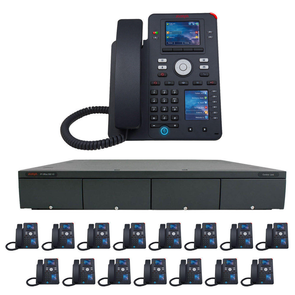 Avaya Phone System: IP Office with 8-Button Gigabit IP Phones - Essential Edition
