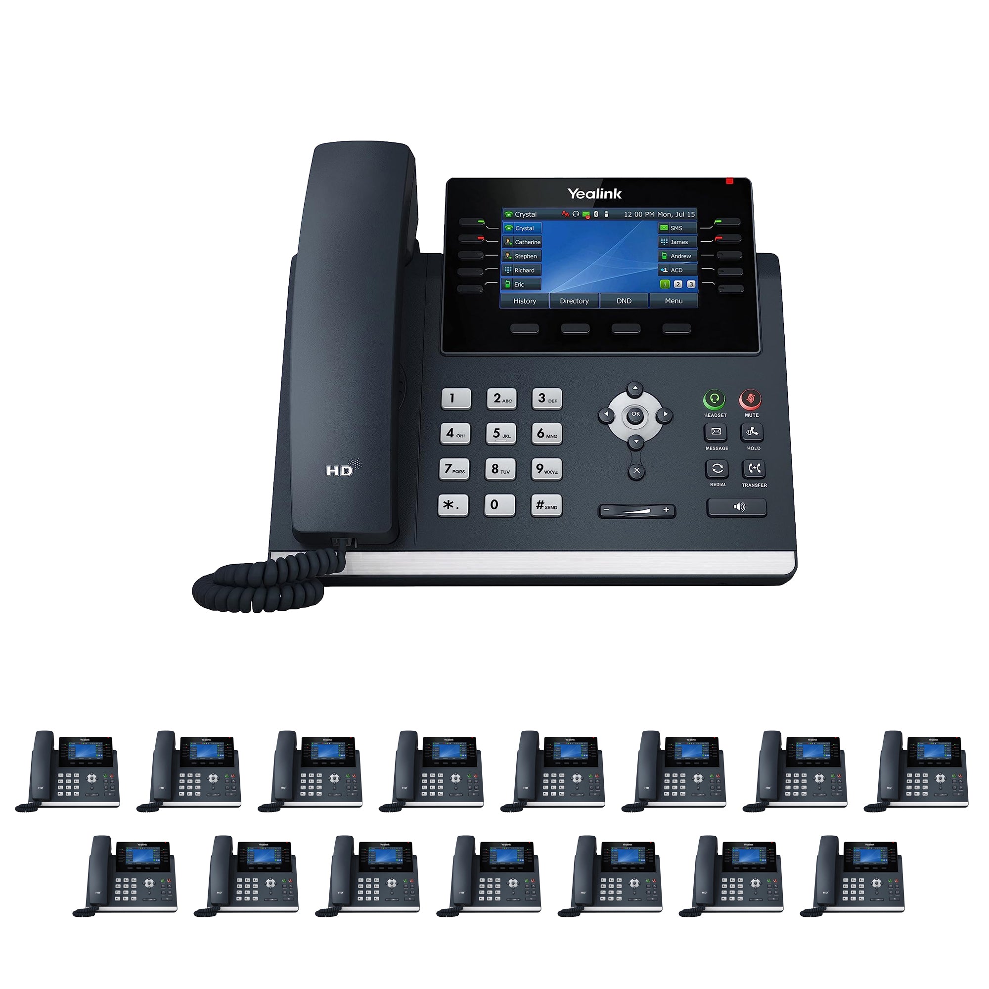 Business Phone System 'Mission Machines' Y200C: Includes Yealink T46U Phones + 'Mission Machines' Cloud Server + Free 3-Months of 'Mission Machines' Cloud Phone Service