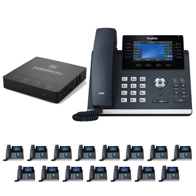 Business Phone System 'Mission Machines' Y200: Includes Yealink T46U Phones + 'Mission Machines' Server + Free 3 Months of 'Mission Machines' Phone Service