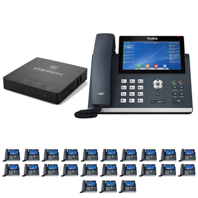 Business Phone System 'Mission Machines' Y400: Includes Yealink T48U Phones + 'Mission Machines' Server + Free 3 Months of 'Mission Machines' Phone Service