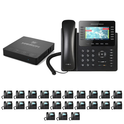 Business Phone System 'Mission Machines' G300: Includes Grandstream 2170 Phones + 'Mission Machines' Server + Free 3 Months of 'Mission Machines' Phone Service