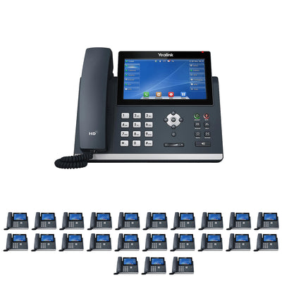 Business Phone System 'Mission Machines' Y400C: Includes Yealink T48U Phones + 'Mission Machines' Cloud Server + Free 3-Months of 'Mission Machines' Cloud Phone Service