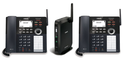 VTech VDP Small Business Phone System Equipped with 4-Line Capacity - 2 Desksets Included